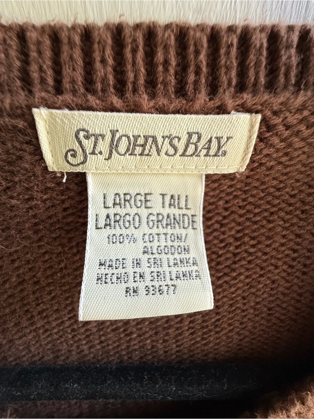 St. John's Bay Brown Crewneck Sweater